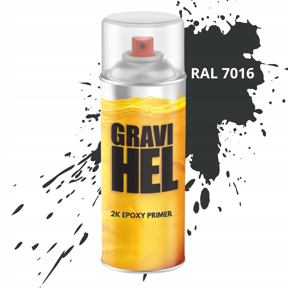 2K Podkład Epoksydowy Szary Antracytowy 7016 Do Stali Farba Spray 400ML