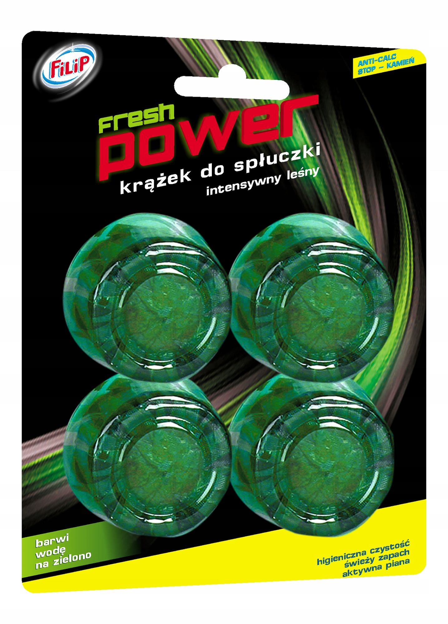 

Krążki Kostki Do Spłuczki Toaletowej Barwiące 4szt