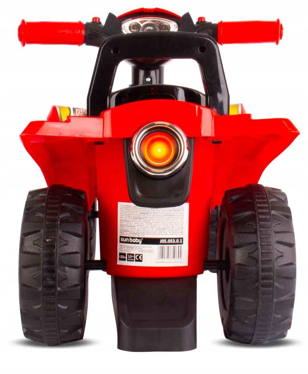 Jeździk dla dziecka na roczek Quad czerwony Wiek dziecka 12 m +