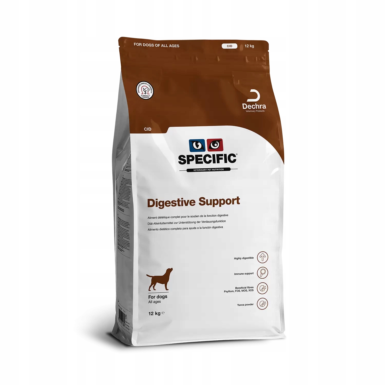 Krmivo pro psy všech věkových kategorií Digestive Support CID Specific 12kg