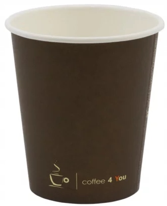 KUBECZKI PAPIEROWE BRĄZOWE DO KAWY NAPOJÓW ZIMNYCH GORĄCYCH 250ml Stan opakowania oryginalne