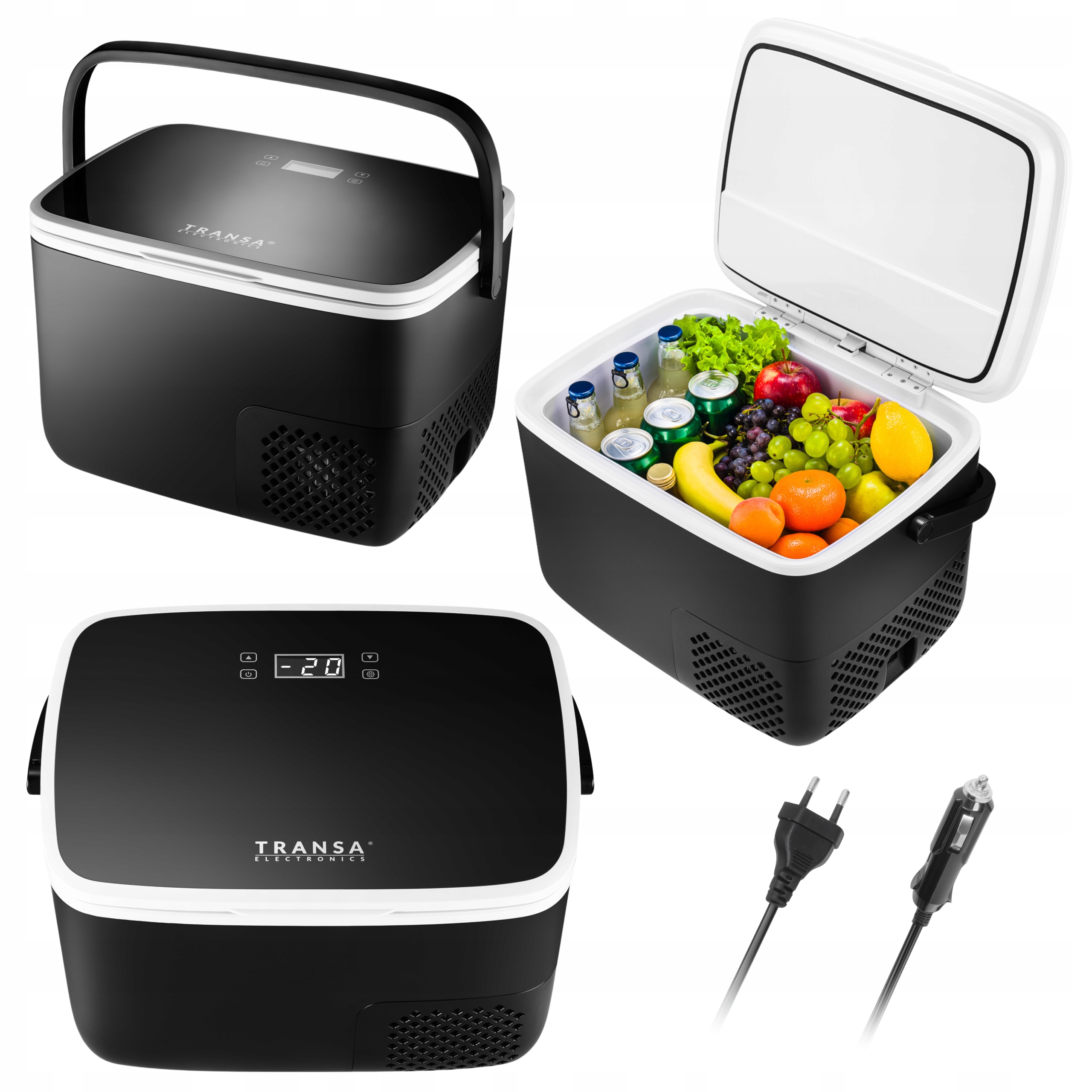 Lodówka turystyczna Kompresorowa Samochodowa 16L -20°C 12V/24V/230V Transa