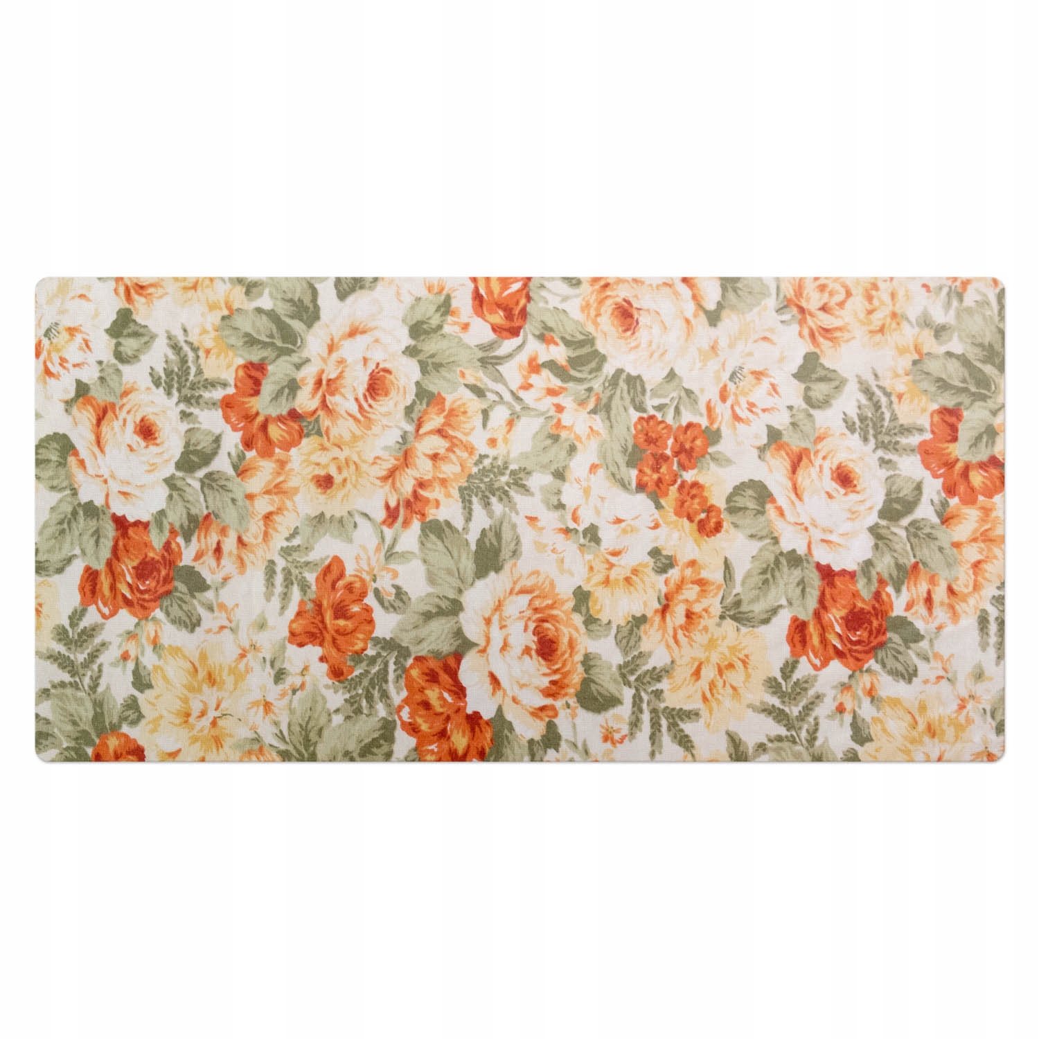 Protiskluzová podložka na psací stůl s potiskem Stylový květinový potisk 100 x 50 cm