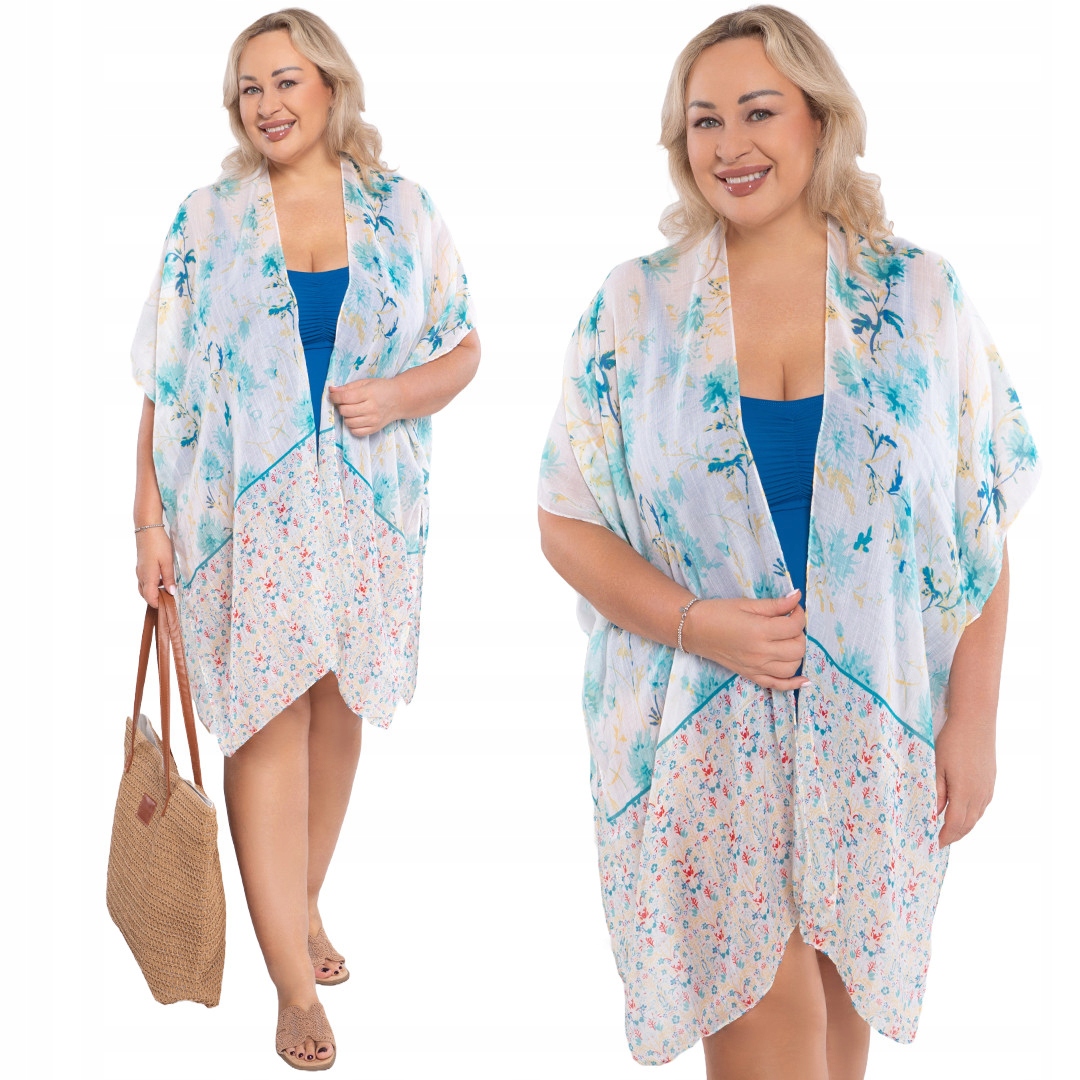 Přehoz tyrkysově žluté květy 46-56