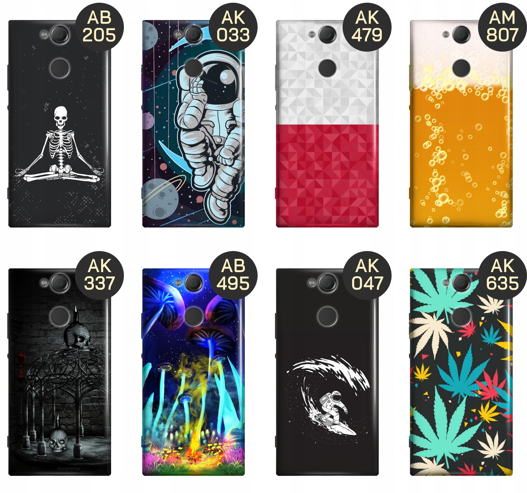 ETUI DO SONY XPERIA XA2 WZORY DLA CHŁOPAKA OBUDOWA POKROWIEC CASE Wzór dominujący motory