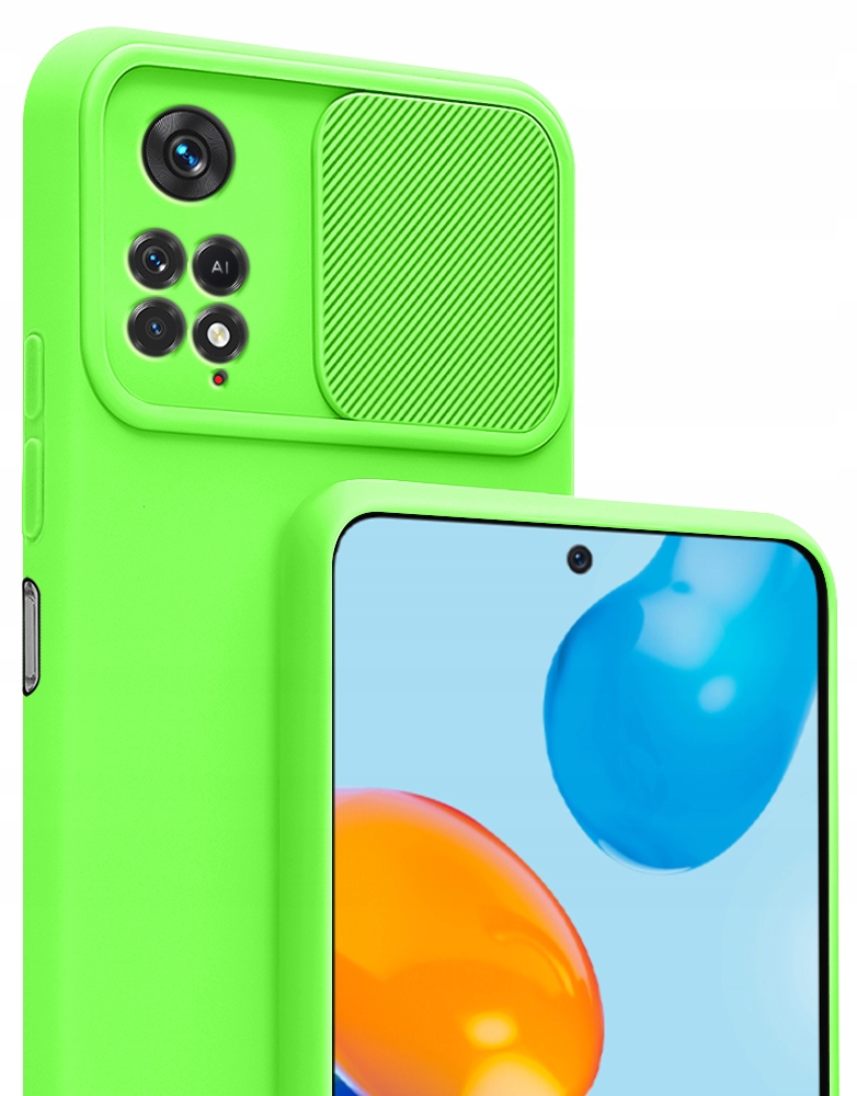 

Etui Silicone CamShield Szkło do Redmi Note 11 Pro