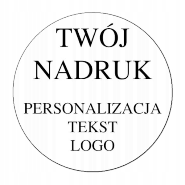 Naklejki Twój Nadruk Biała FI 40mm 20 szt. 13124948959 Allegro.pl