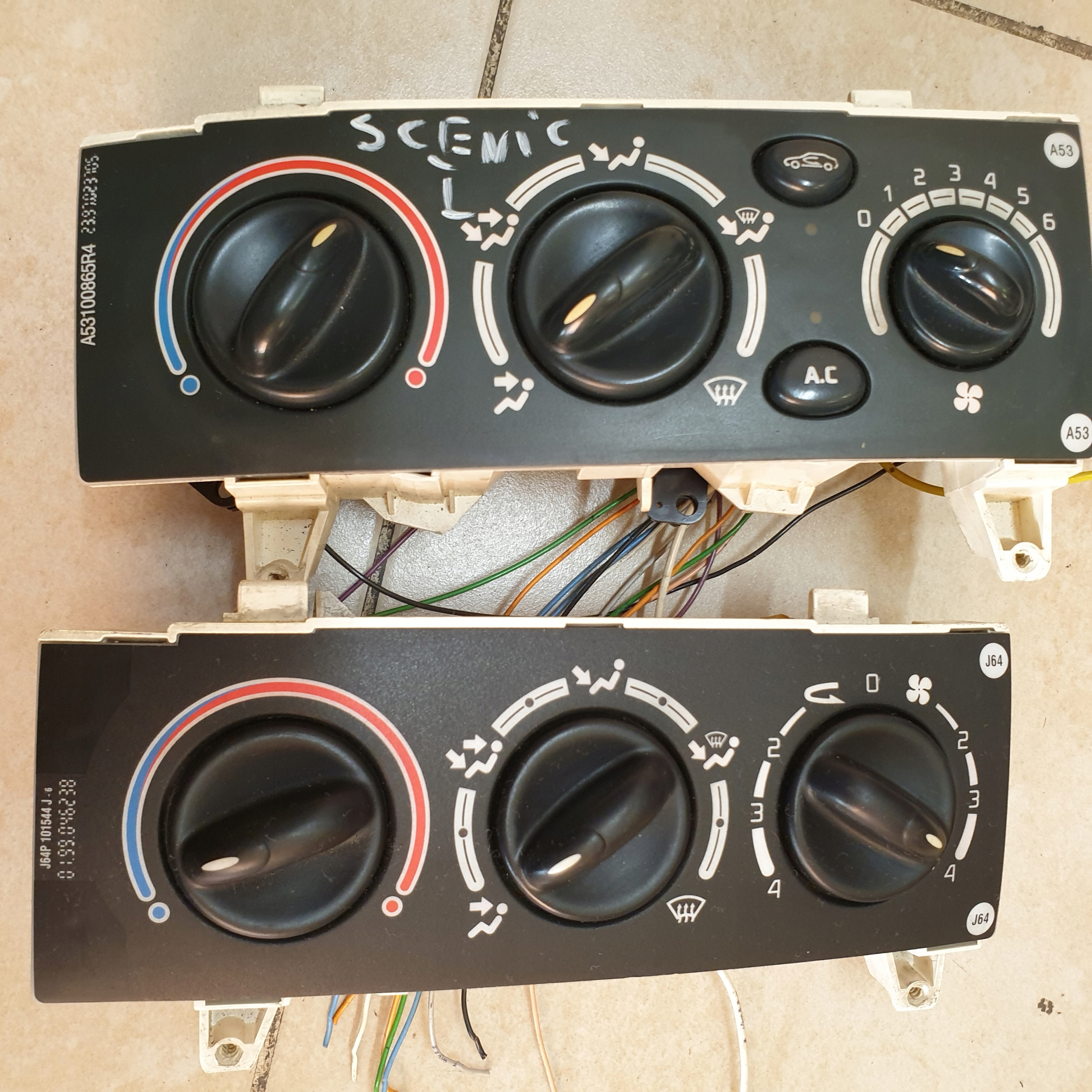 control panel NAWIEWEM KLIMATYZACJA RENAULT SCENIC and 651947U OE EU