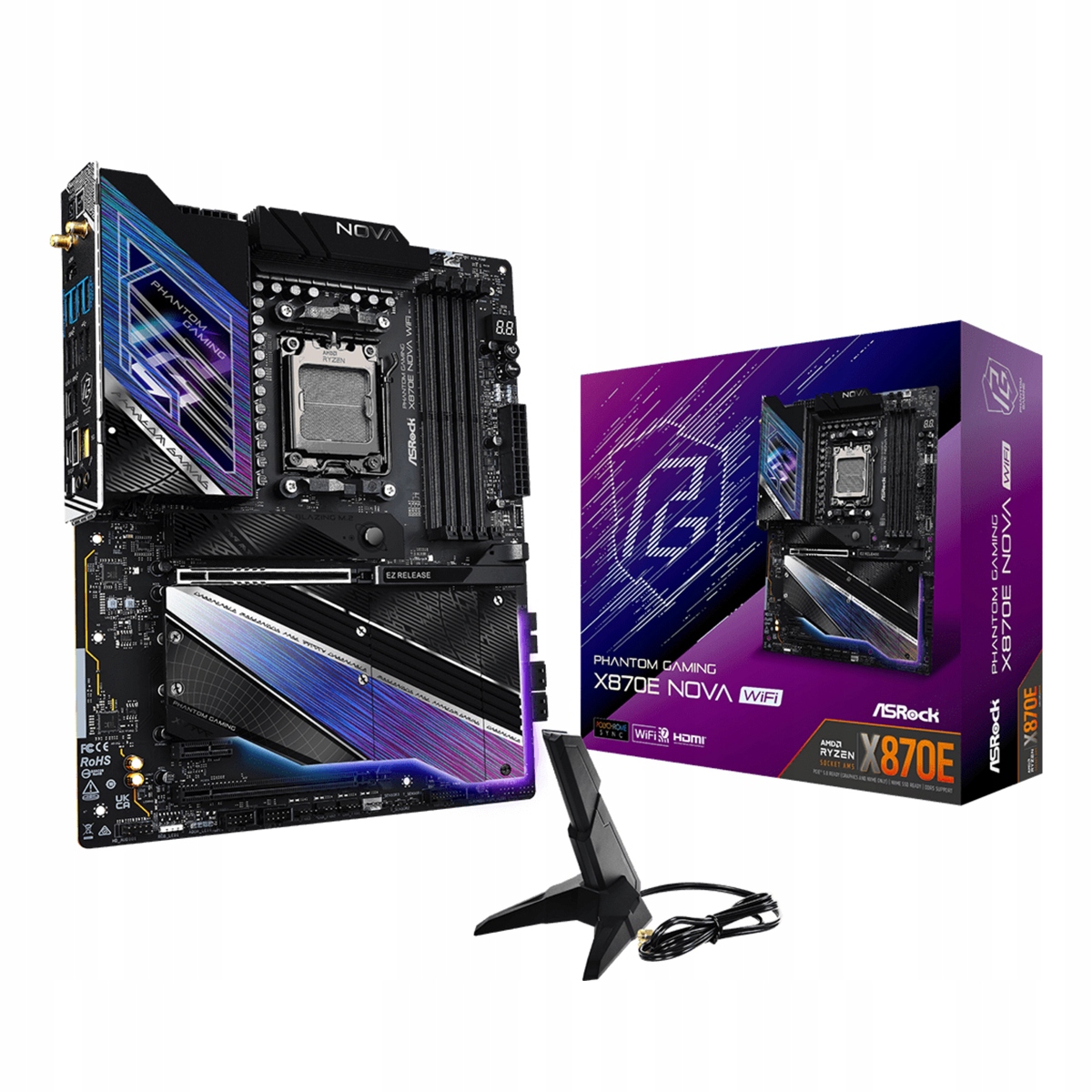 ASRock Phantom Gaming X870E Nova WiFi płyta główna AM5 Atx
