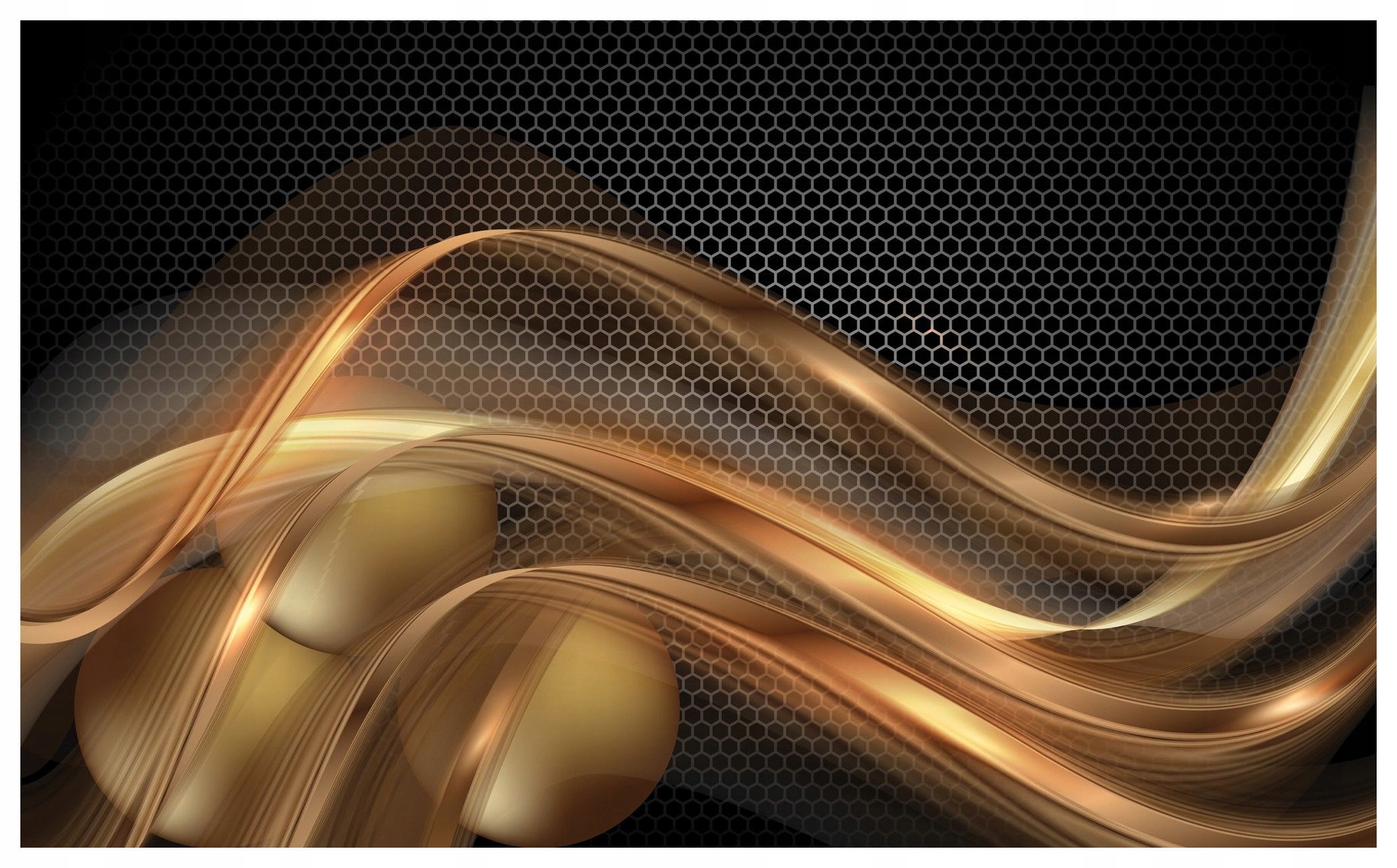 Fototapeta Zlaté vlny a kov 368x254 Abstrakcia gradient luxus lepidlo