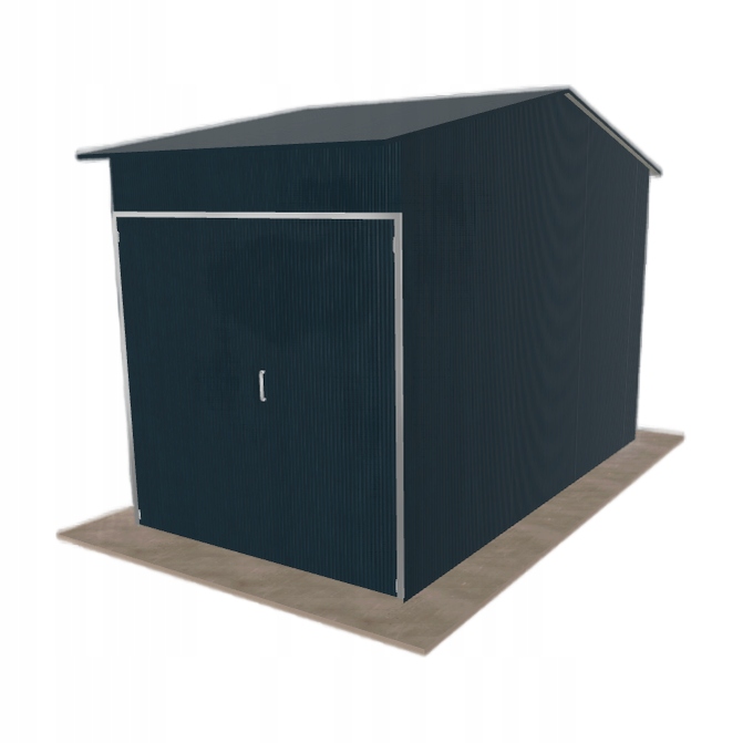 Ocelová hala 3x5.5 m se dvěma sloupky Grafit Vysoká