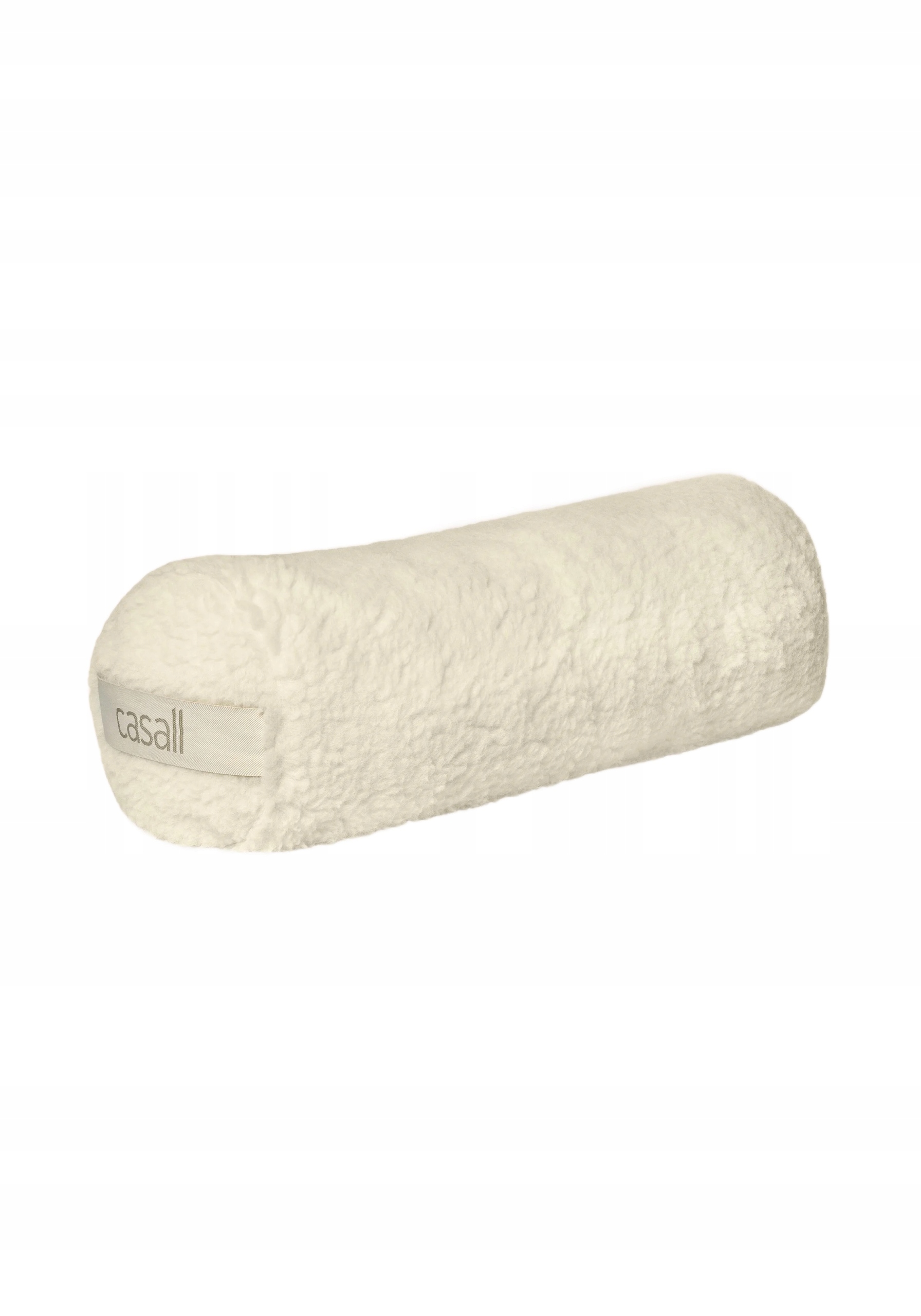 Váleček/bloster na jógu Casall vlněný 62x20 cm s pohankovou slupkou Offwhite