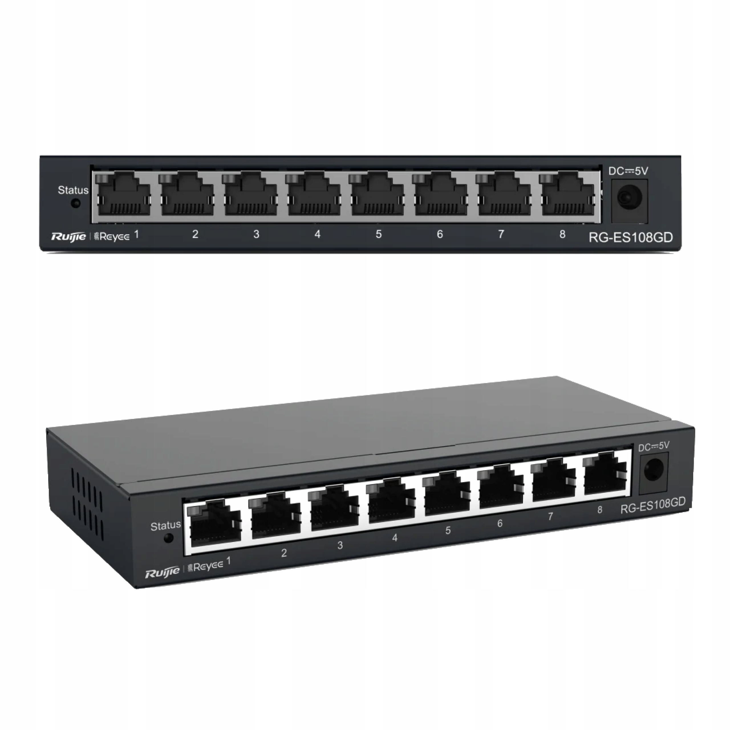 Switch Reyee RG-ES108GD, 8-PORTOVÝ, Desktop, Gigabit Ethernet