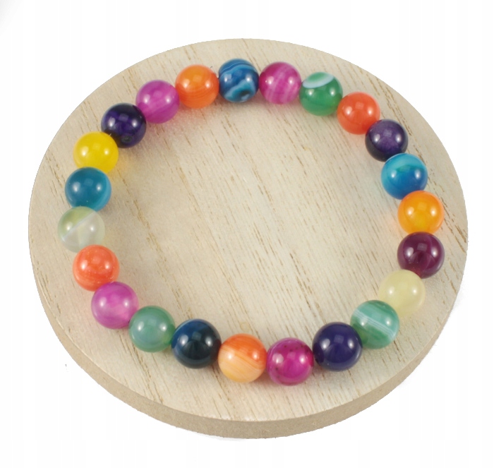 

Bransoletka Kamień Naturalny Agat MIX 8 MM