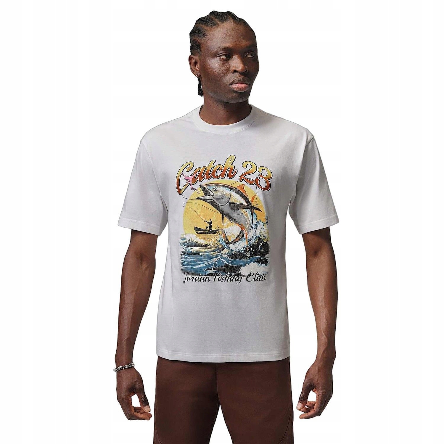 Nike M J Nc Fish Gfx Ss Crew IF3057-100 S