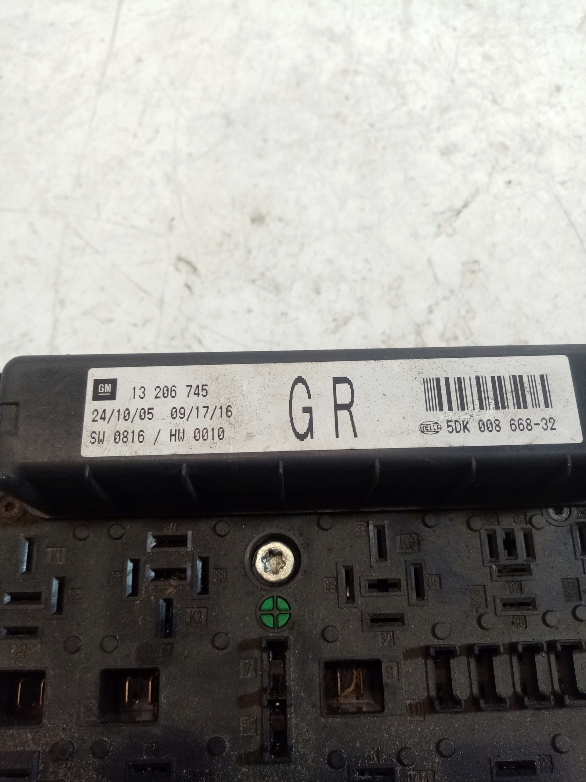 Kasten der Sicherungen OPEL ASTRA H 5DK00866832