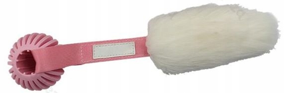 

Zabawka piłka gryzak różowy dla psa guma futro Tpr