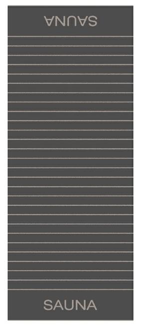 Plážová osuška Balance Sauna 80x200 antracitová froté 500g/m2
