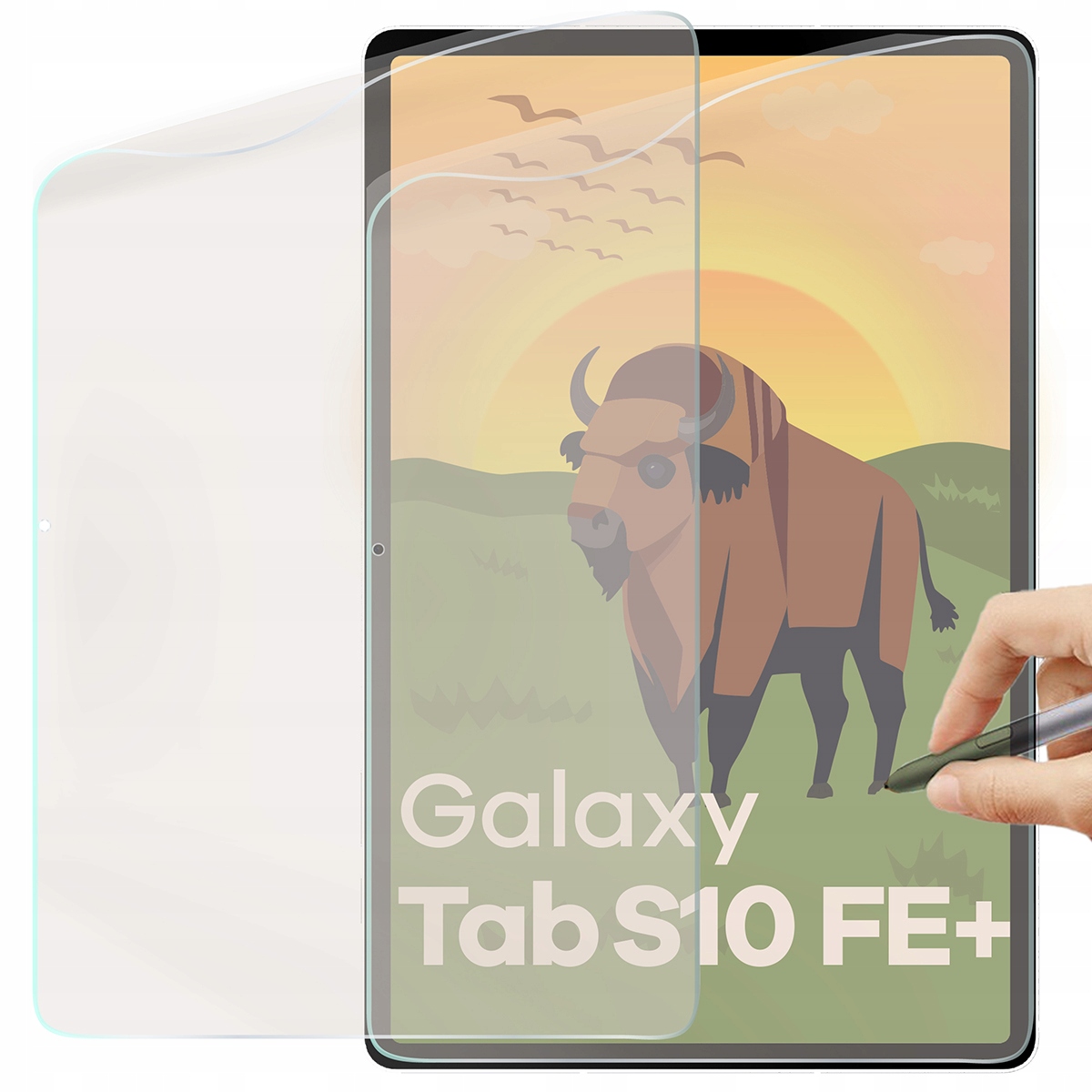 Folia matowa do tabletu Bizon do Galaxy Tab S10 Fe Plus, folijka 2szt