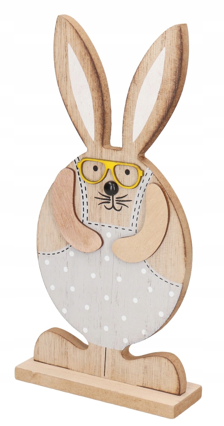 ZAJĄC ZAJĄCZEK WIELKANOCNY DREWNIANY FIGURKA 25CM Kod producenta 134366