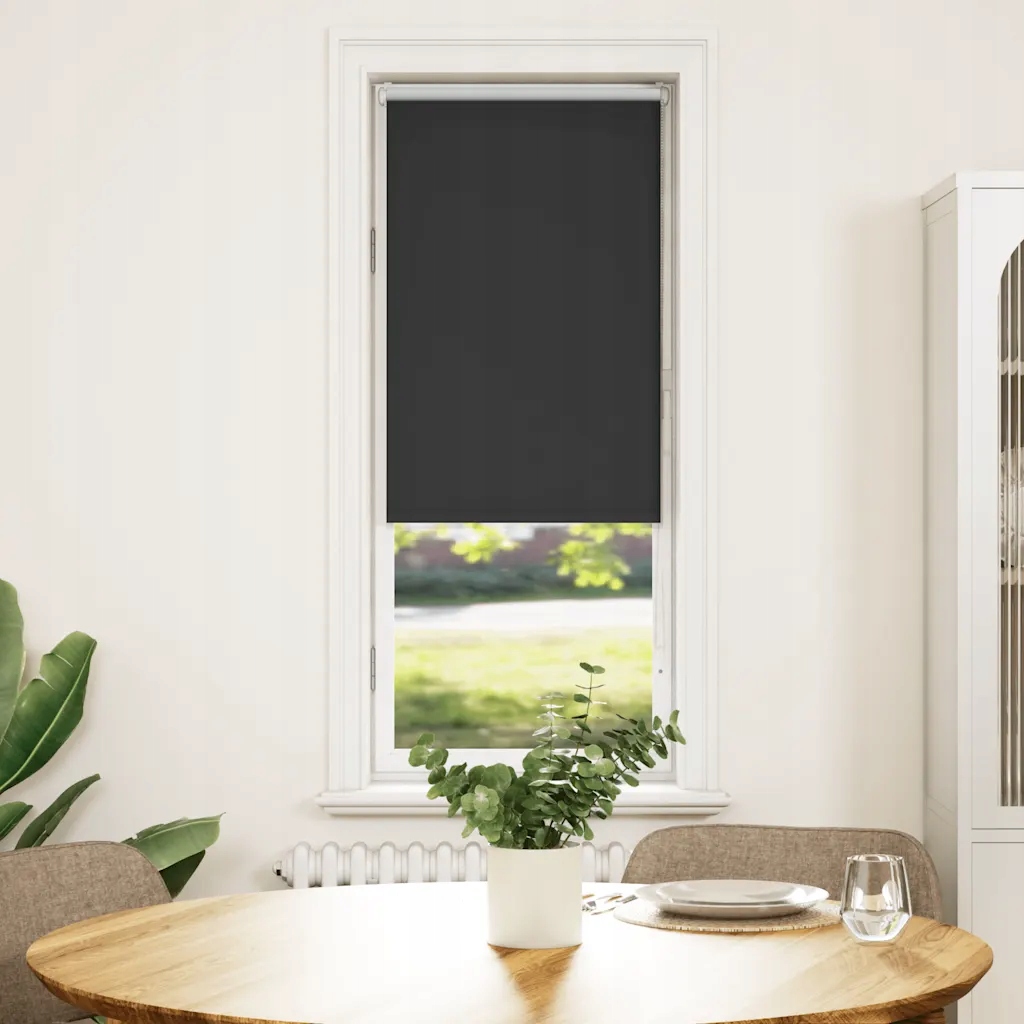Roleta zatemňovací 55x150 cm šířka látky 50,7 cm polyester Černý 4010859