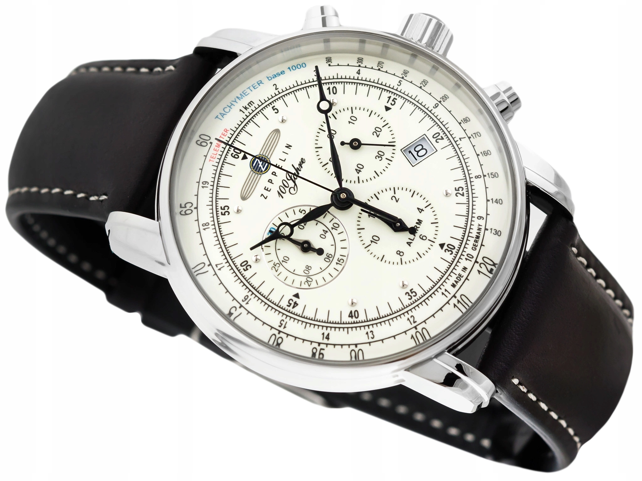 Pánské hodinky Zeppelin 8680-3 100 Jahre Alarm Datum