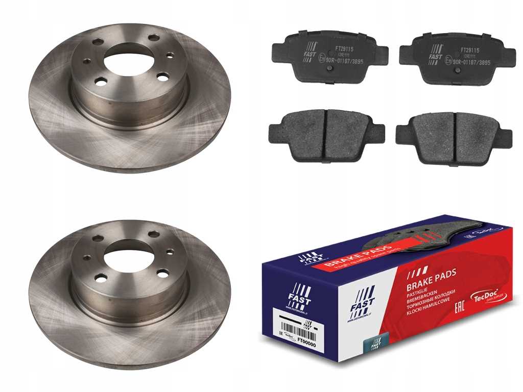 Kotouče Zadní Brzdové Destičky Fiat Multipla