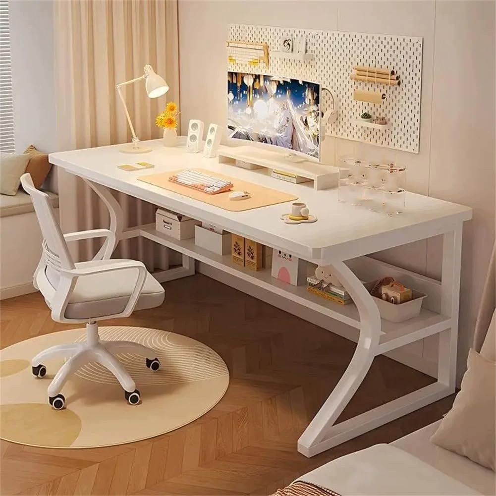 Herní počítačový stůl 80x50 cm, bílý – vhodný pro studenty i do kanceláře, moderní design