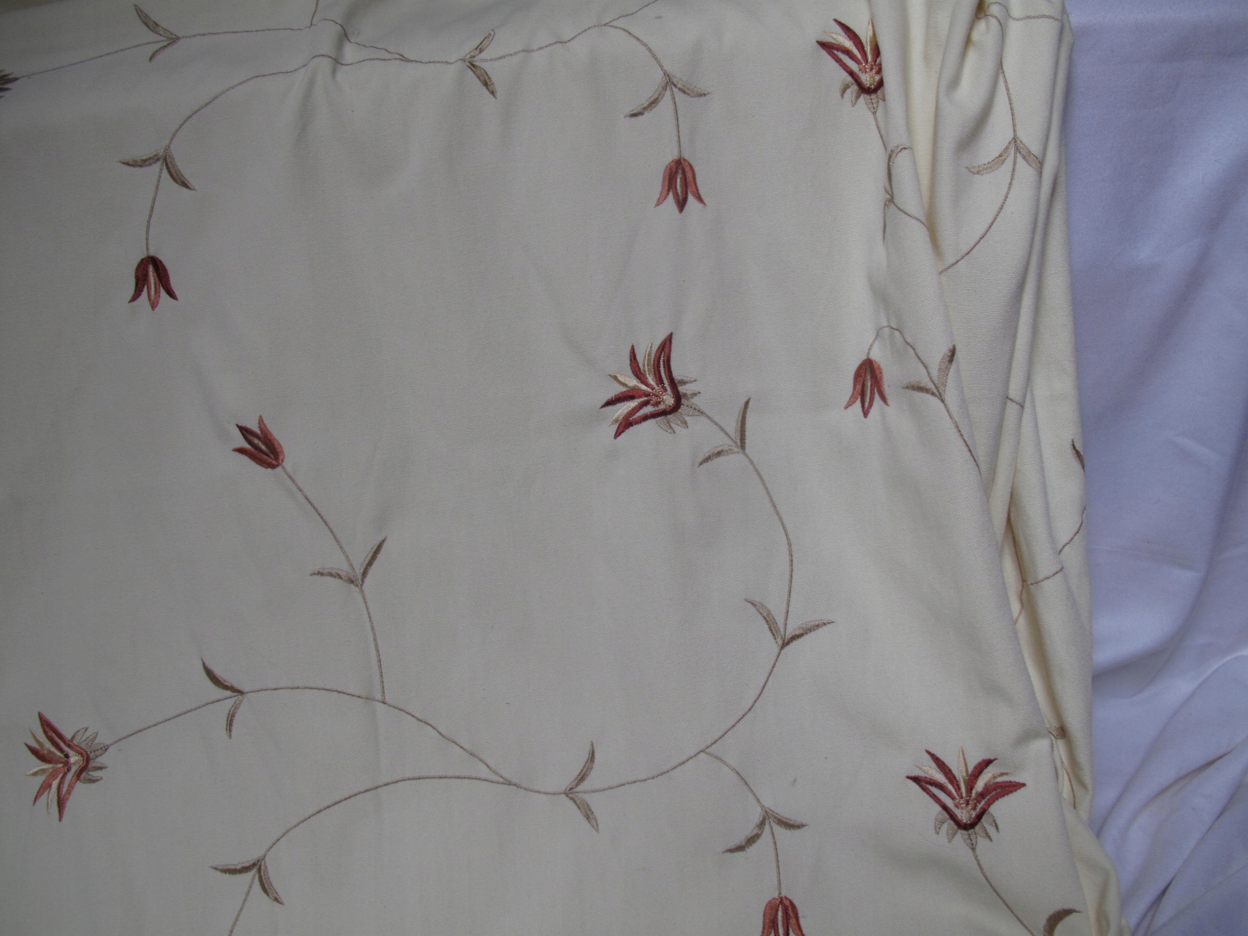 HAFTOWANE CIĘŻKIE DUŻE ZASŁONY