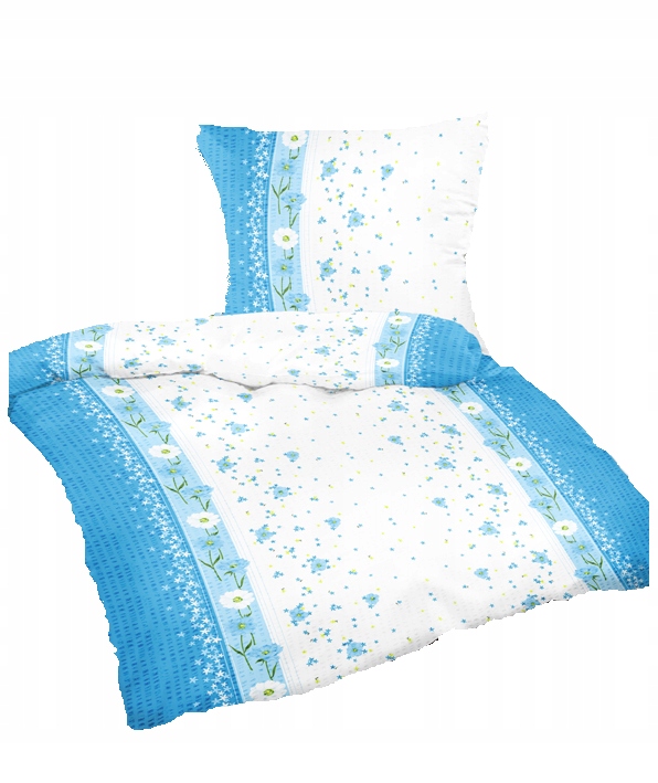 Pościel bawełniana 140x200 50x60 dziecięca studencka kwiatuszki 022nie