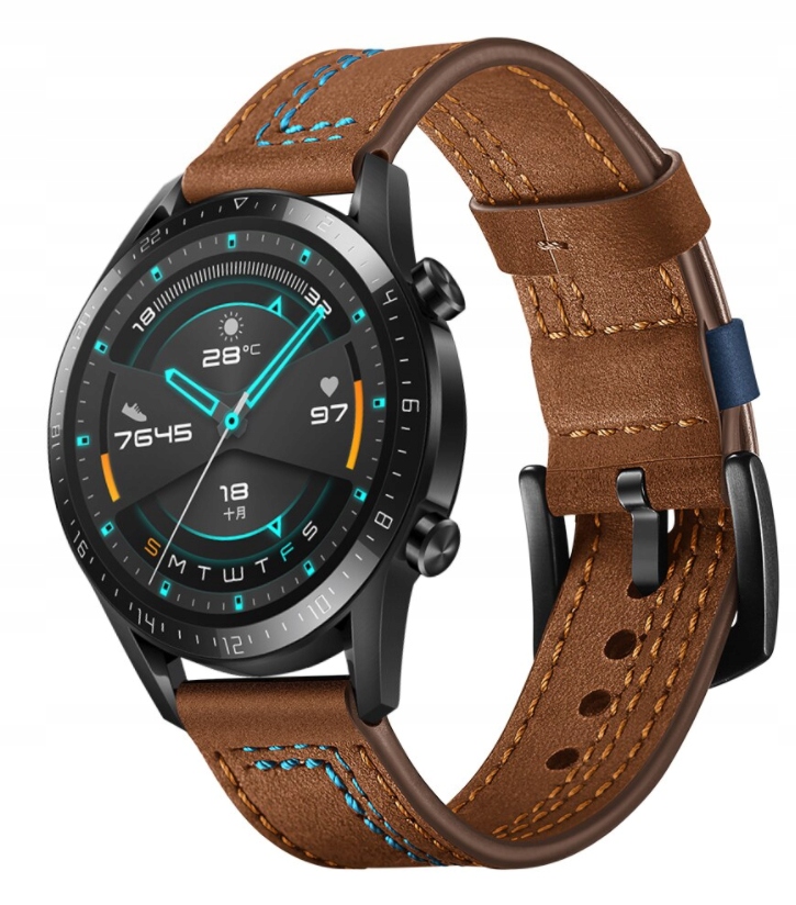 PASEK SKÓRZANY DO HUAWEI WATCH GT 2 42MM 20MM
