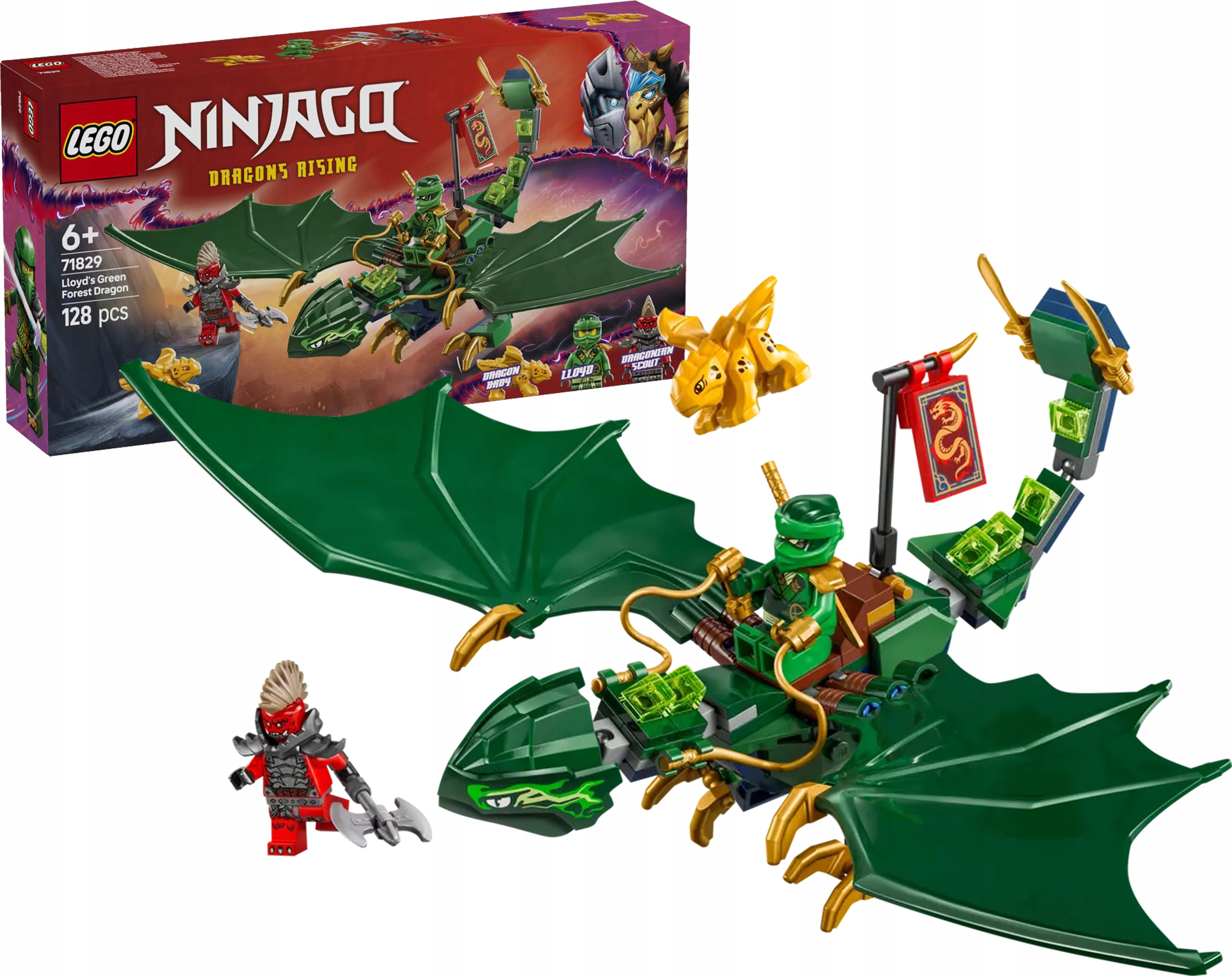 Lego Ninjago Zelený lesní Drak Lloyda 71829