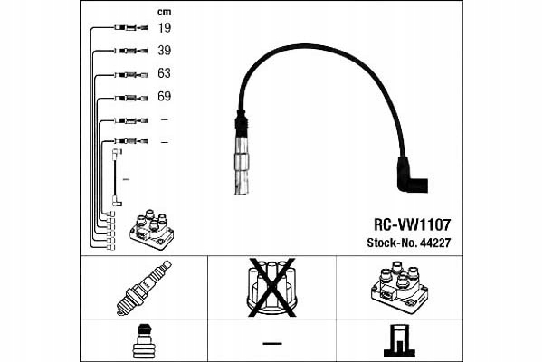 Ngk Zapalovací Kabely Vw Golf 2,0 98-