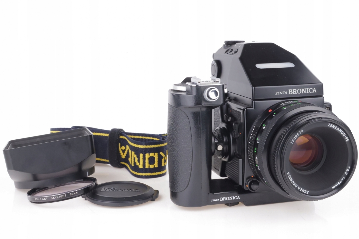 Bronica ETRsi + 75/2.8 pryzmat AE-III kaseta grip Bronica Etr si 75mm WWA