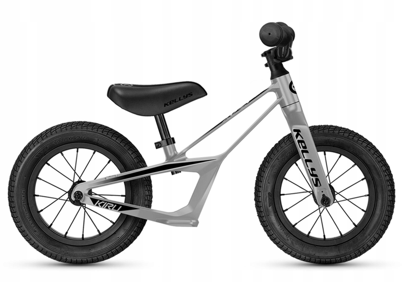 Rowerek rower biegowy dziecięcy Kellys Kiru (12'') Raw silver