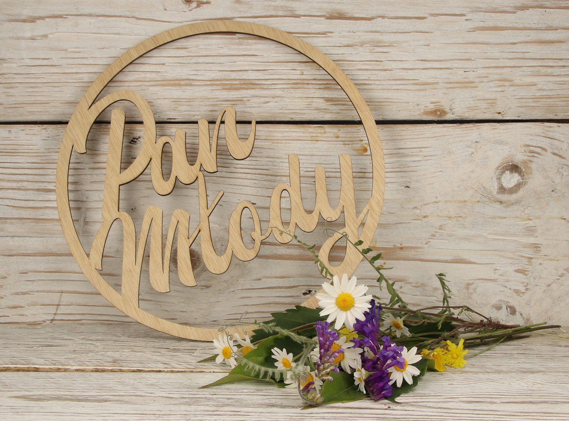 KOŁA OBRĘCZE NAPIS MŁODY MŁODA ŚLUB WESELE 50 CM 2 szt Kod producenta OW