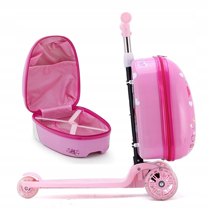 Hulajnoga Balansowa z Walizka Podróżna 2w1 LED tró Rama Aluminiowa