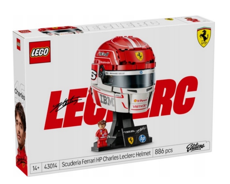 Lego 43014 Editions Sports Přilba Charles Leclerc Scuderia Ferrari Hp