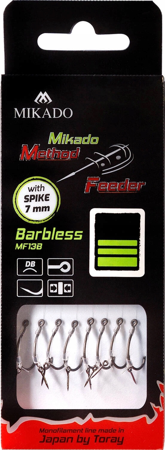 Przypon Mikado Method Feeder Z Igłą haczyk bezzadziorowy: 12 0.18mm 8szt