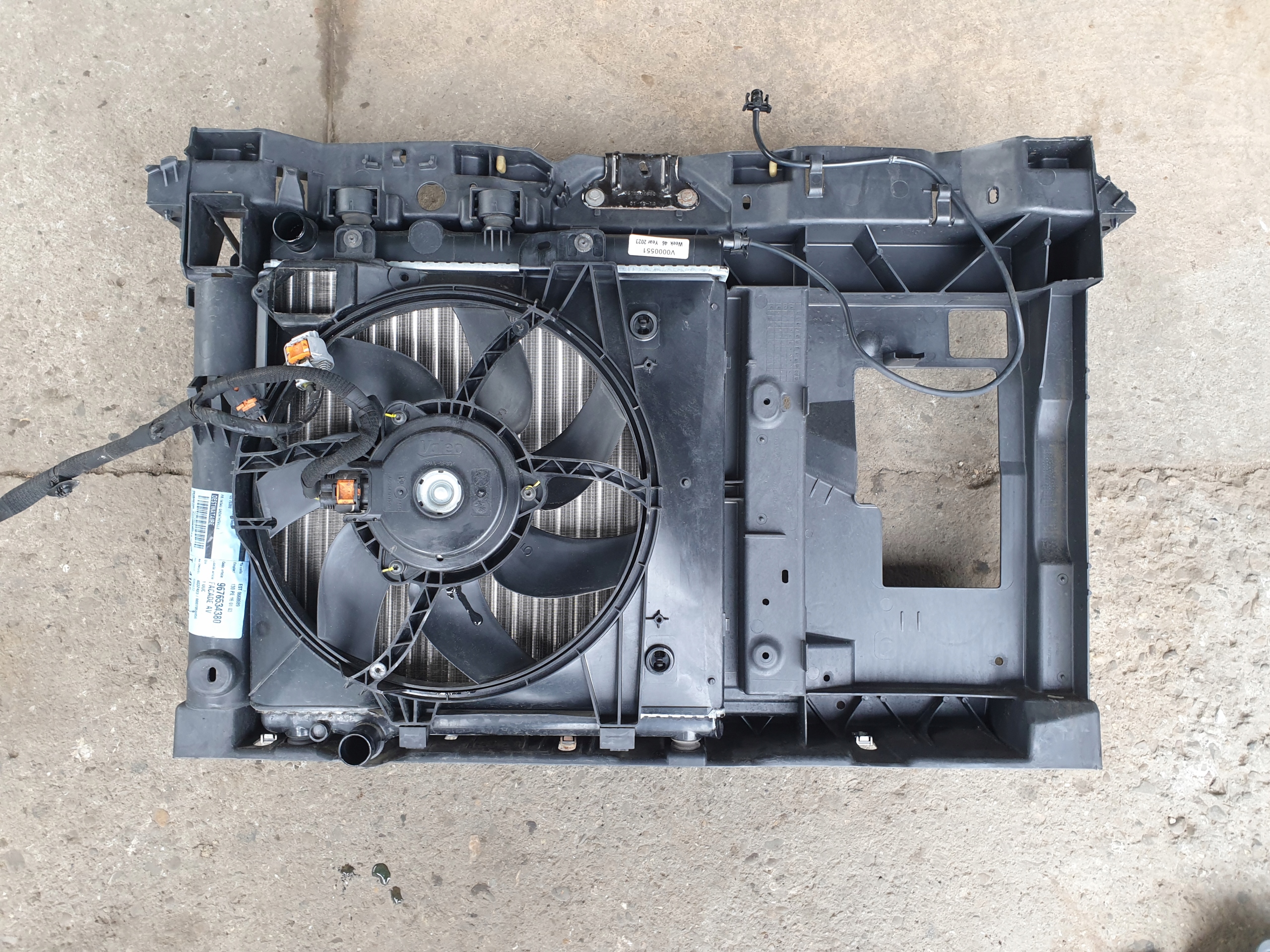 support panel for radiators radiator fan PEUGEOT 208 2013- 1.4 HDI