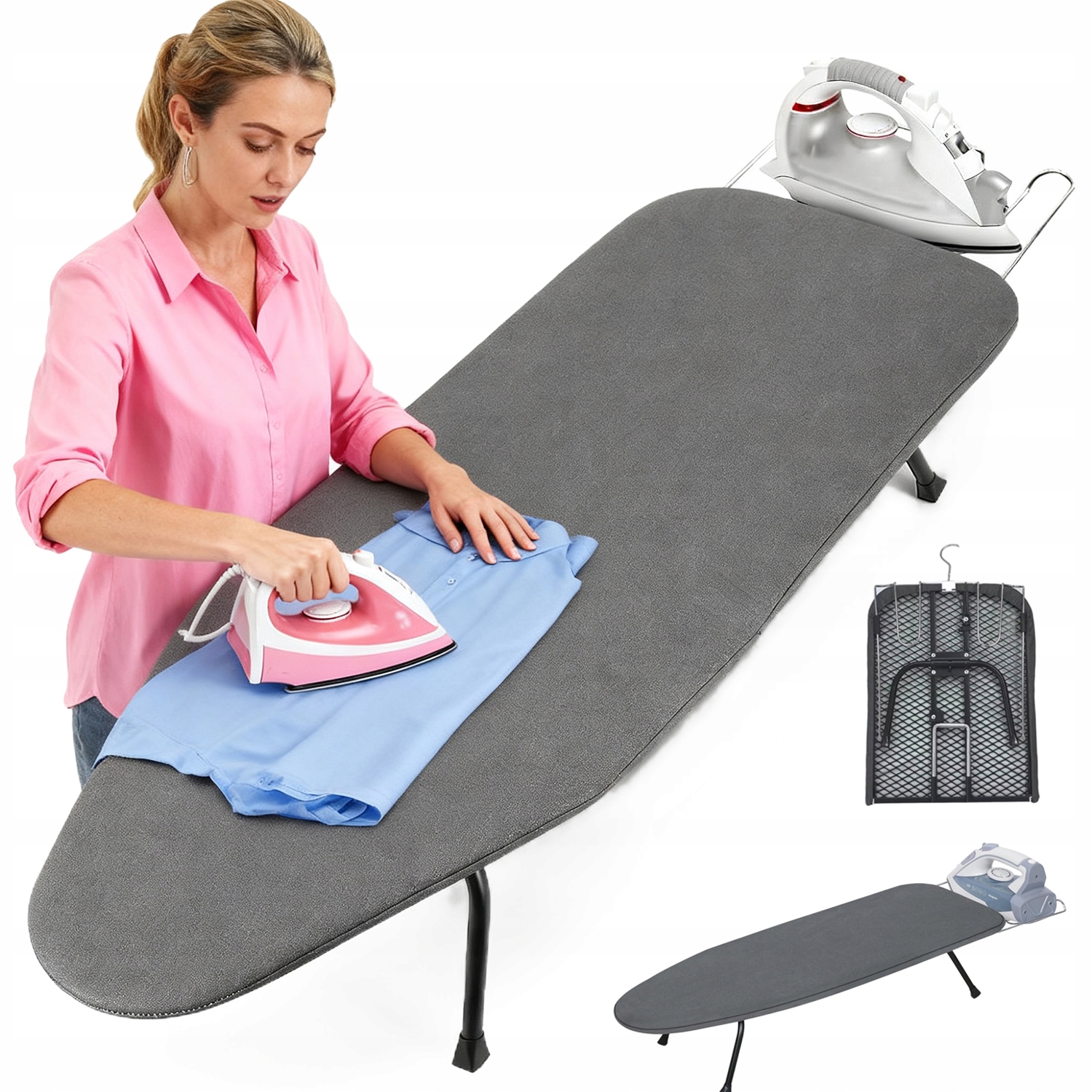 Levně Žehlicí Prkno 81*31*16 CM Vzdušná Síťovina Odolný Materiál Stabilní