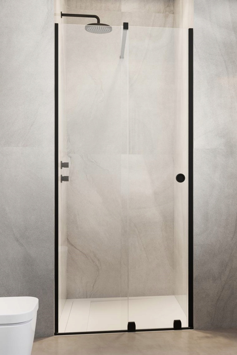 Drzwi RADAWAY Furo Black DWJ RH 100x200 LEWE Mocowanie lewe