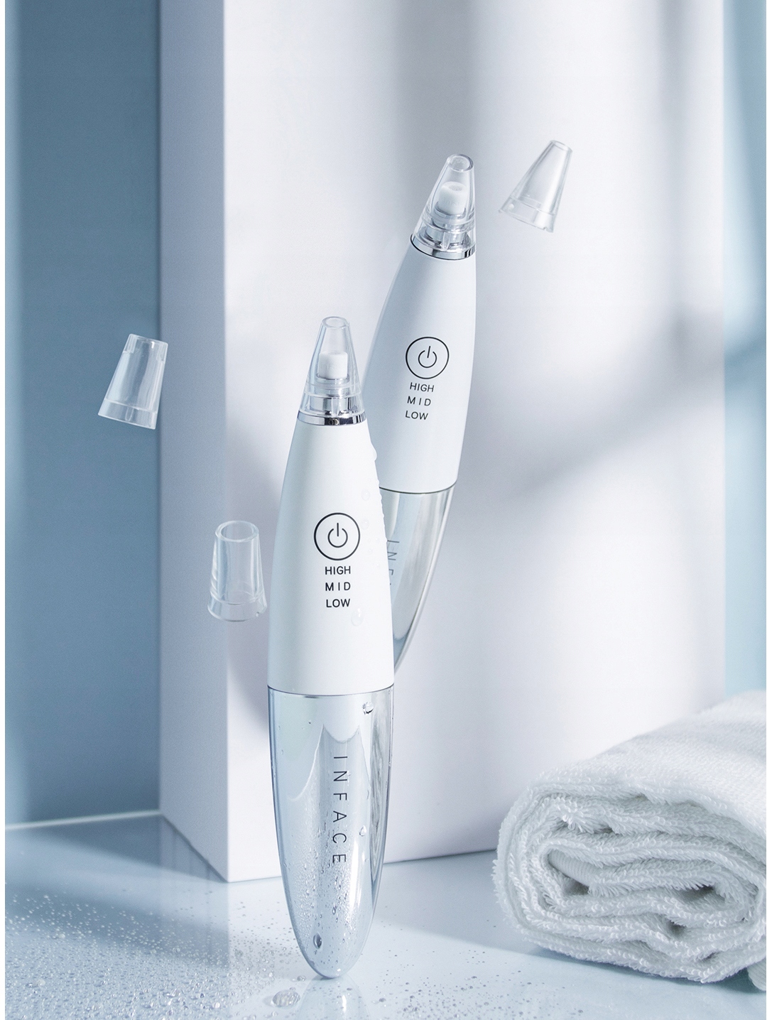 InFace SZCZOTECZKA DO TWARZY + ODKURZACZ DO WĄGRÓW Szerokość produktu 6 cm