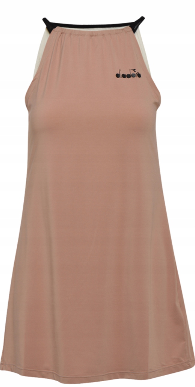 Diadora Brązowa Logowana Koszulka (s)