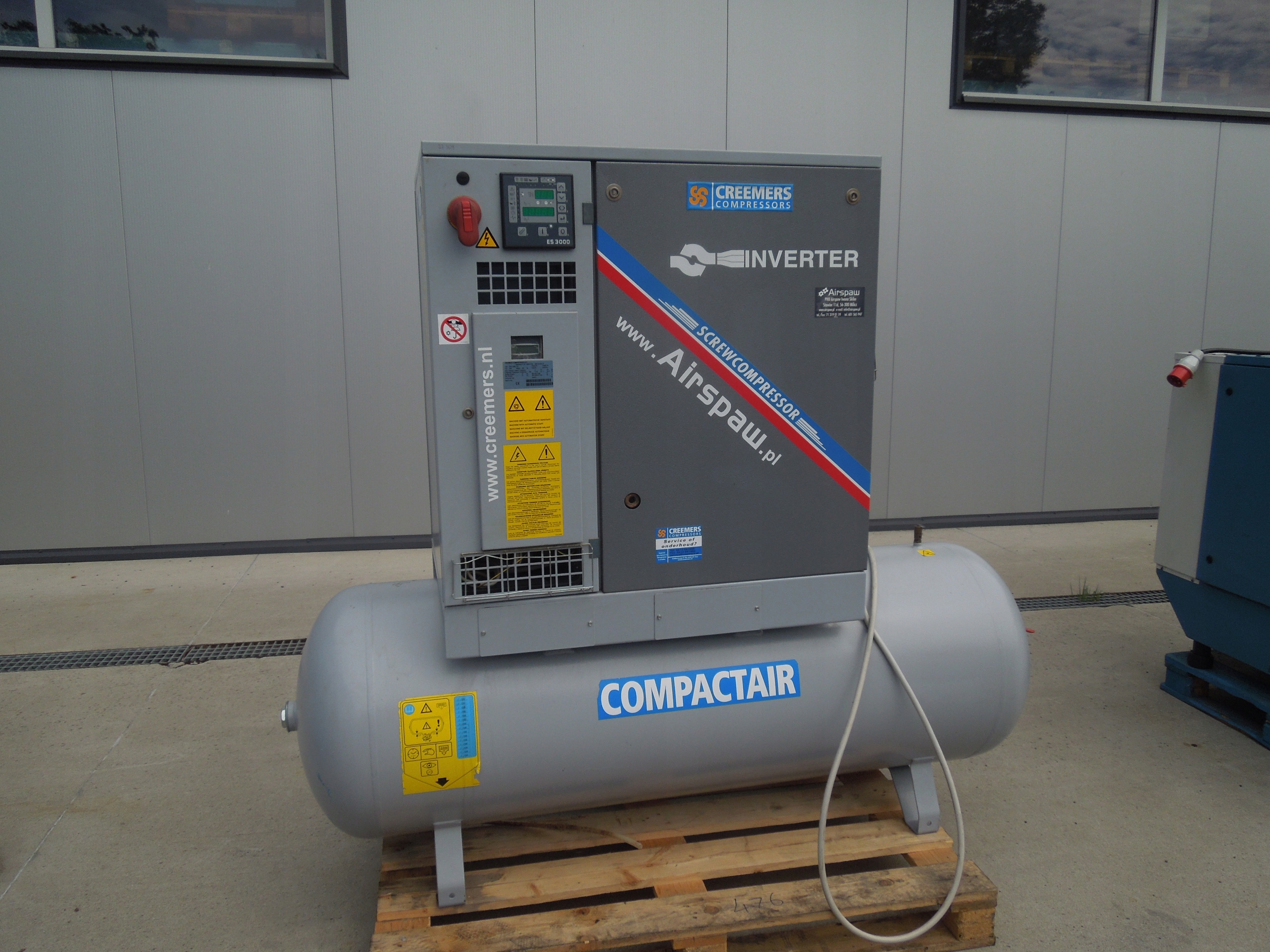 KOMPRESOR ŚRUBOWY CREEMERS 11kw KOMPLET FALOWNIK