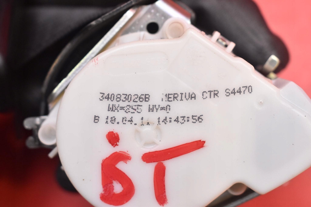Gurten Sicherheits mitte heck 34083026B OPEL MERIVA 2 II B 10-14
