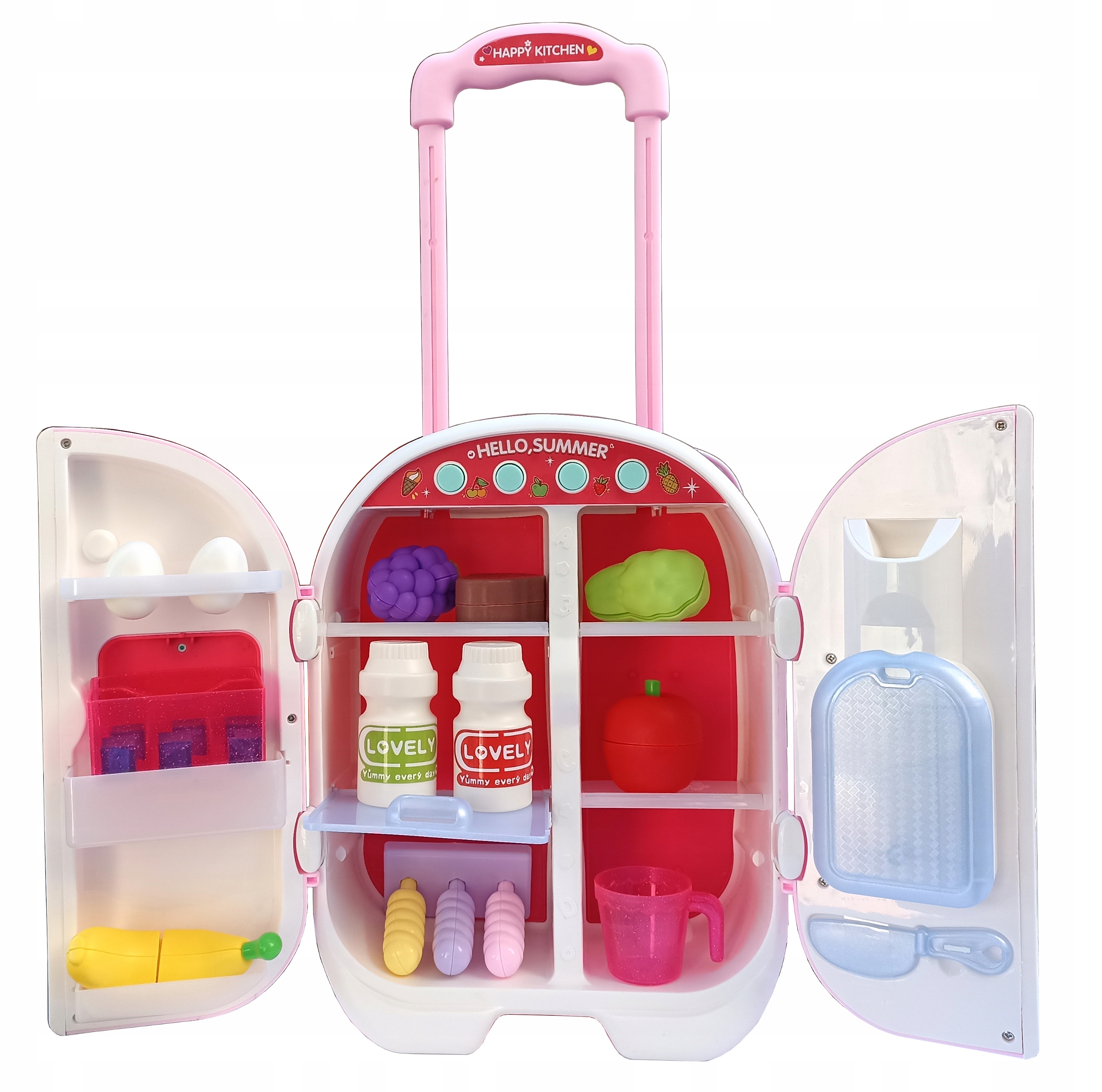 WÓZEK LODÓWKA NA BATERIE + OWOCE DO KROJENIA Marka Icom Poland