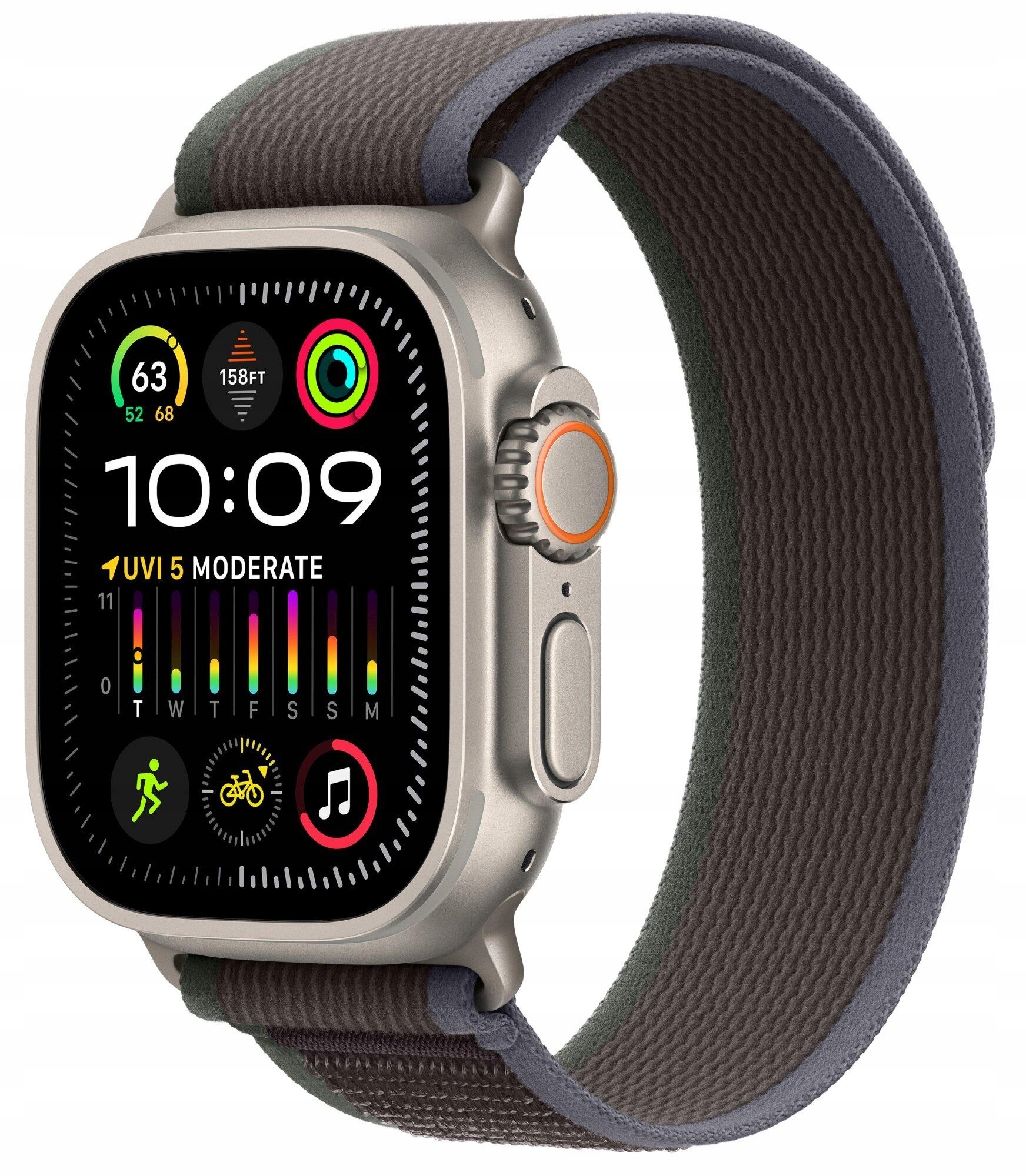 Apple Watch Ultra 2 GPS + Cellular 49 mm Titanium OLED Wi-Fi NFC Blue/Black
