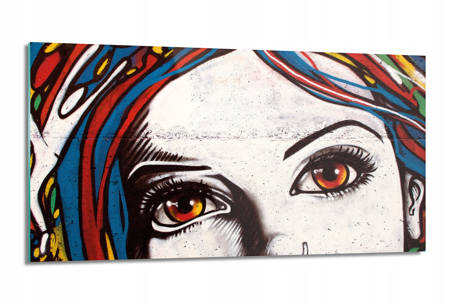 Panel do kuchyně s fotografií Oči graffiti 100x50 sklo