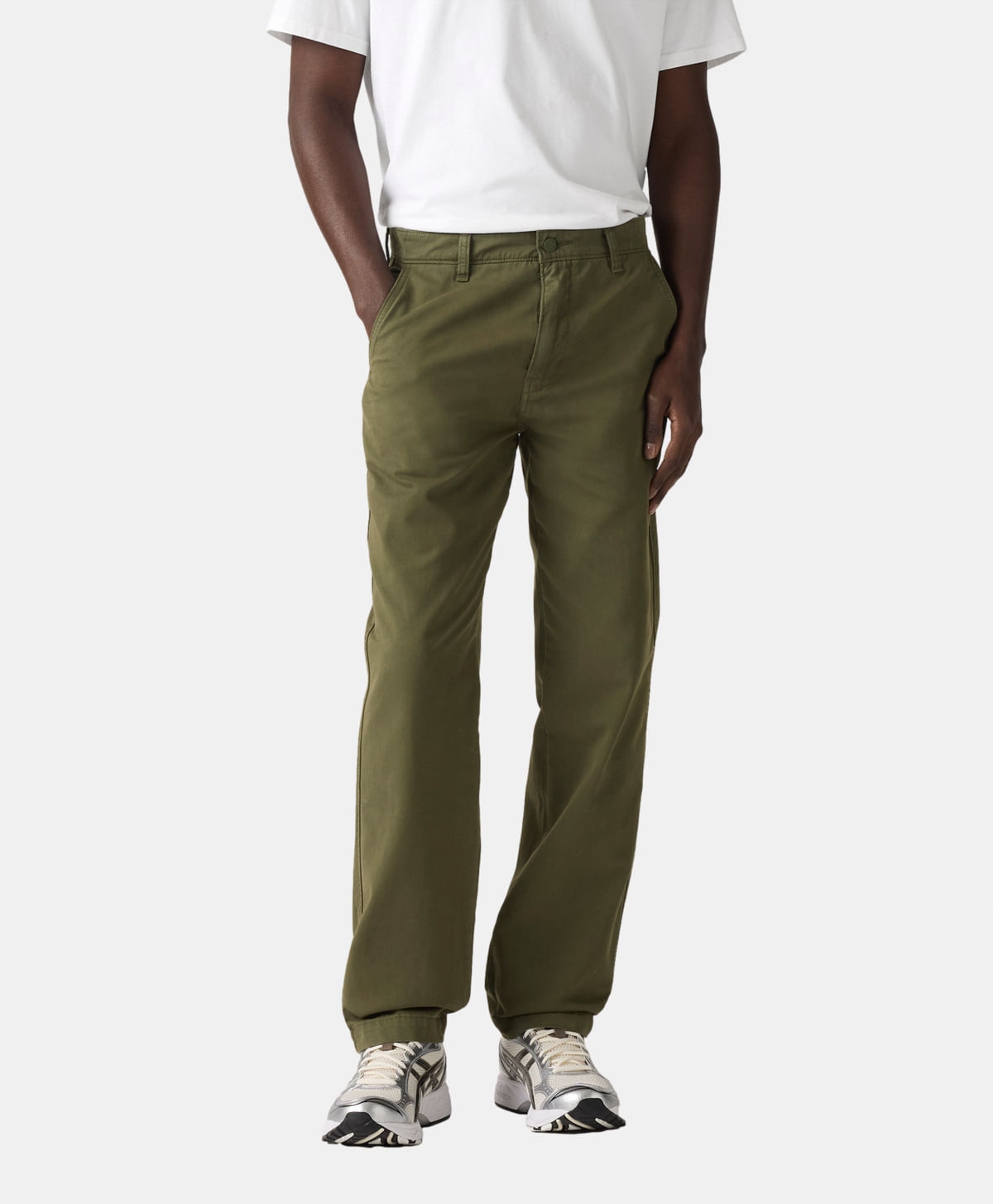 Levis Kalhoty Chinos Klasické Khaki 100 Bavlna Casual 36/34 7CA